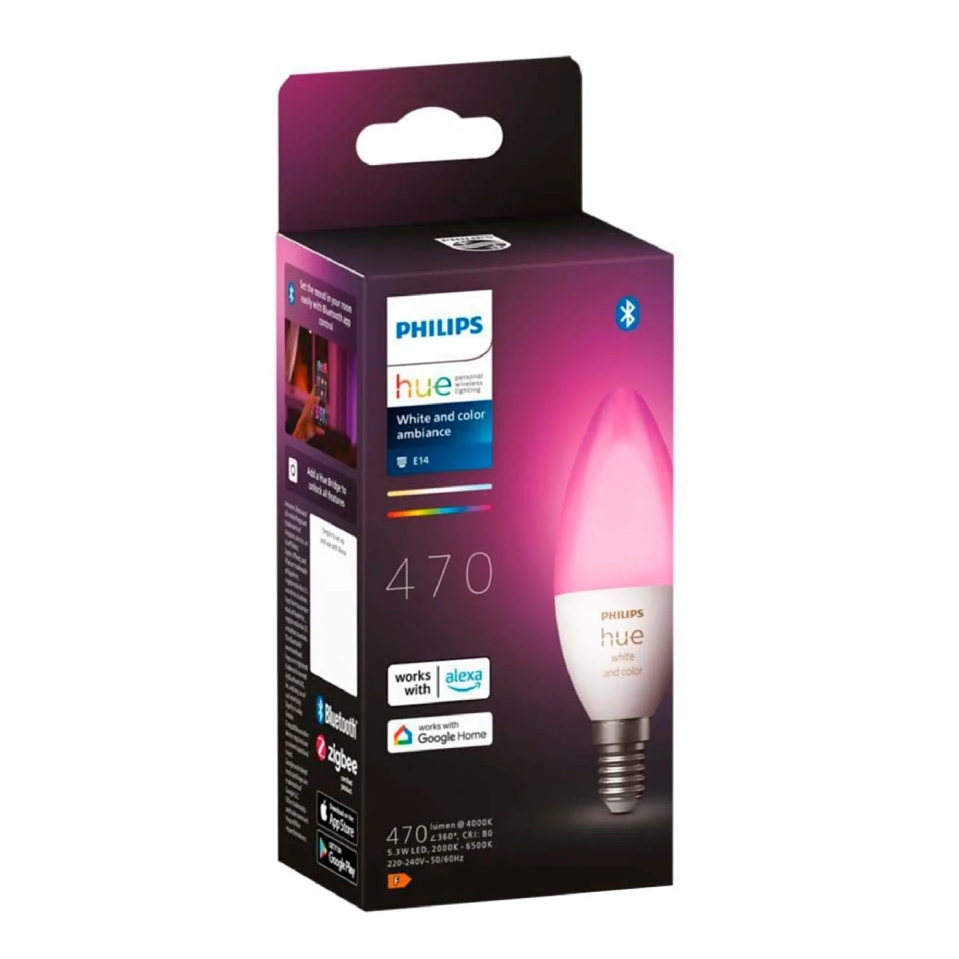Купить Умная лампа Philips Hue E14 Bluetooth Диммирование (929002294204) - фото 4