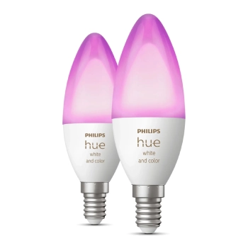 Купить Умная лампа Philips Hue E14 Bluetooth Диммирование 2шт (929002294205) - фото 1
