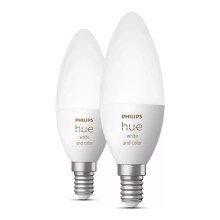 Купить Умная лампа Philips Hue E14 Bluetooth Диммирование 2шт (929002294205) - фото 2