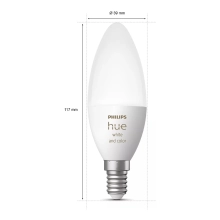 Купить Умная лампа Philips Hue E14 Bluetooth Диммирование 2шт (929002294205) - фото 3