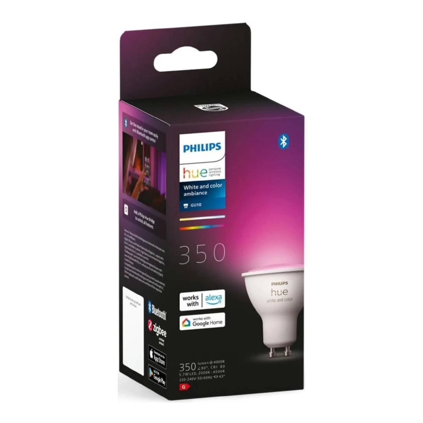 Купить Умная лампа Philips Hue GU10 Bluetooth Диммирование (929001953111) - фото 4