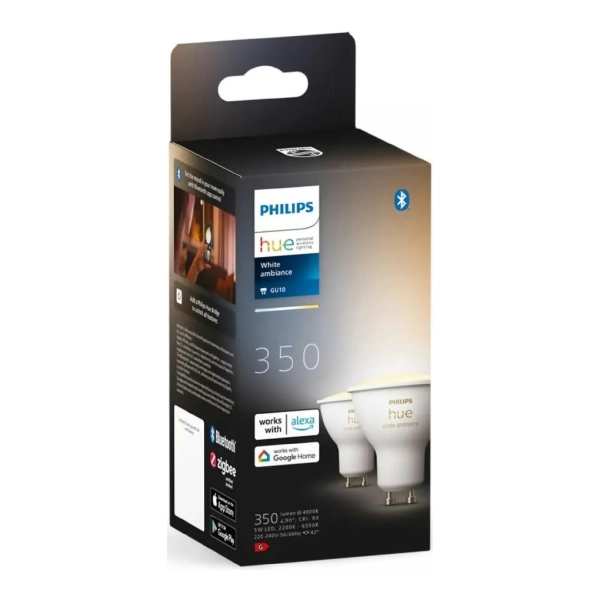Купить Умная лампа Philips Hue GU10 Bluetooth Диммирование (929001953310) - фото 4