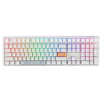 Купити Клавіатура Ducky One 3 Cherry MX Blue RGB White UA (DKON2108ST-CUAPXPWWWSC1) - фото 1