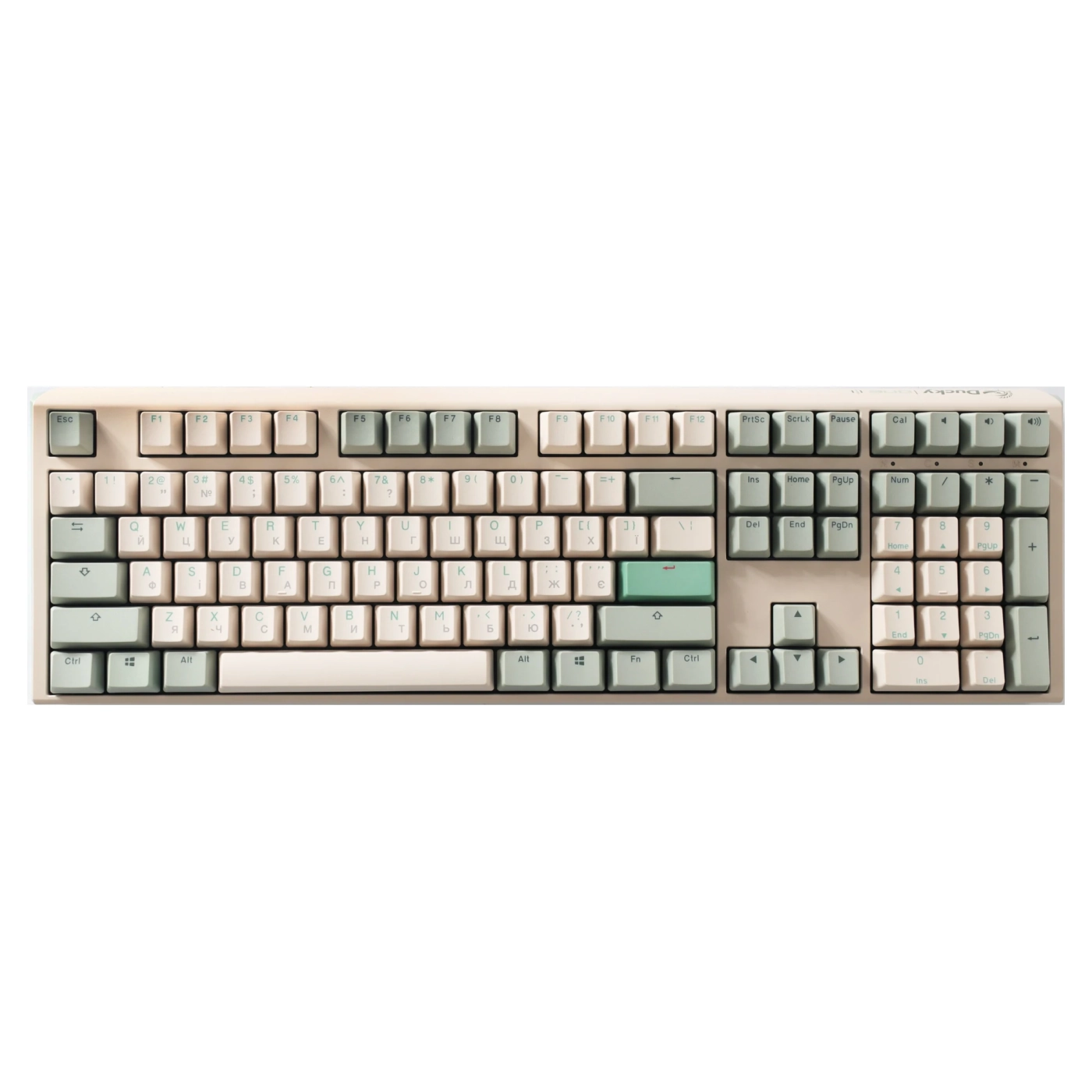Купити Клавіатура Ducky One 3 Cherry MX Silent Red Matcha Cream UA (DKON2108-SUAPXМАEGGC1) - фото 1