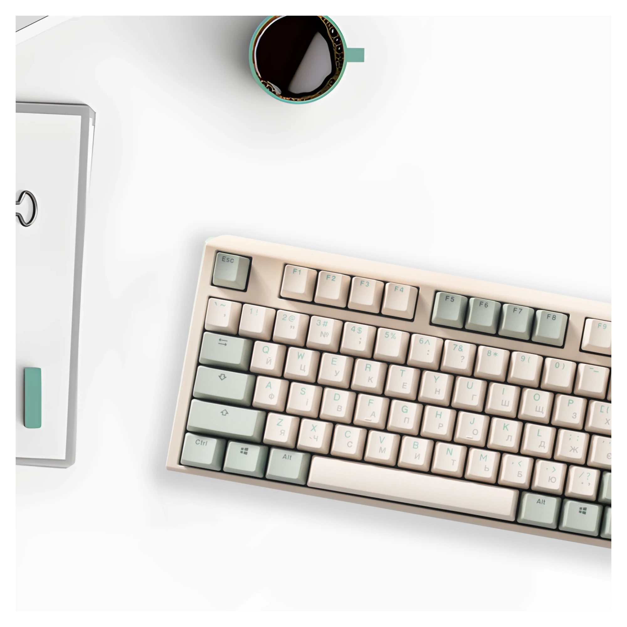 Купити Клавіатура Ducky One 3 Cherry MX Silent Red Matcha Cream UA (DKON2108-SUAPXМАEGGC1) - фото 6