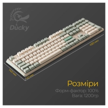 Купити Клавіатура Ducky One 3 Cherry MX Silent Red Matcha Cream UA (DKON2108-SUAPXМАEGGC1) - фото 13