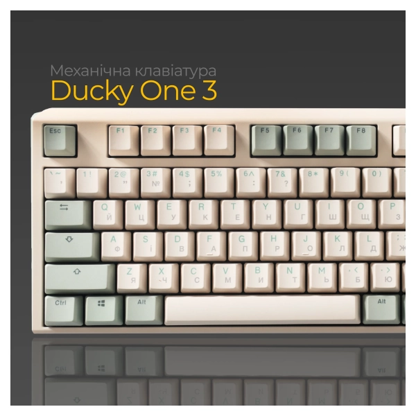 Купити Клавіатура Ducky One 3 Cherry MX Silent Red Matcha Cream UA (DKON2108-SUAPXМАEGGC1) - фото 14