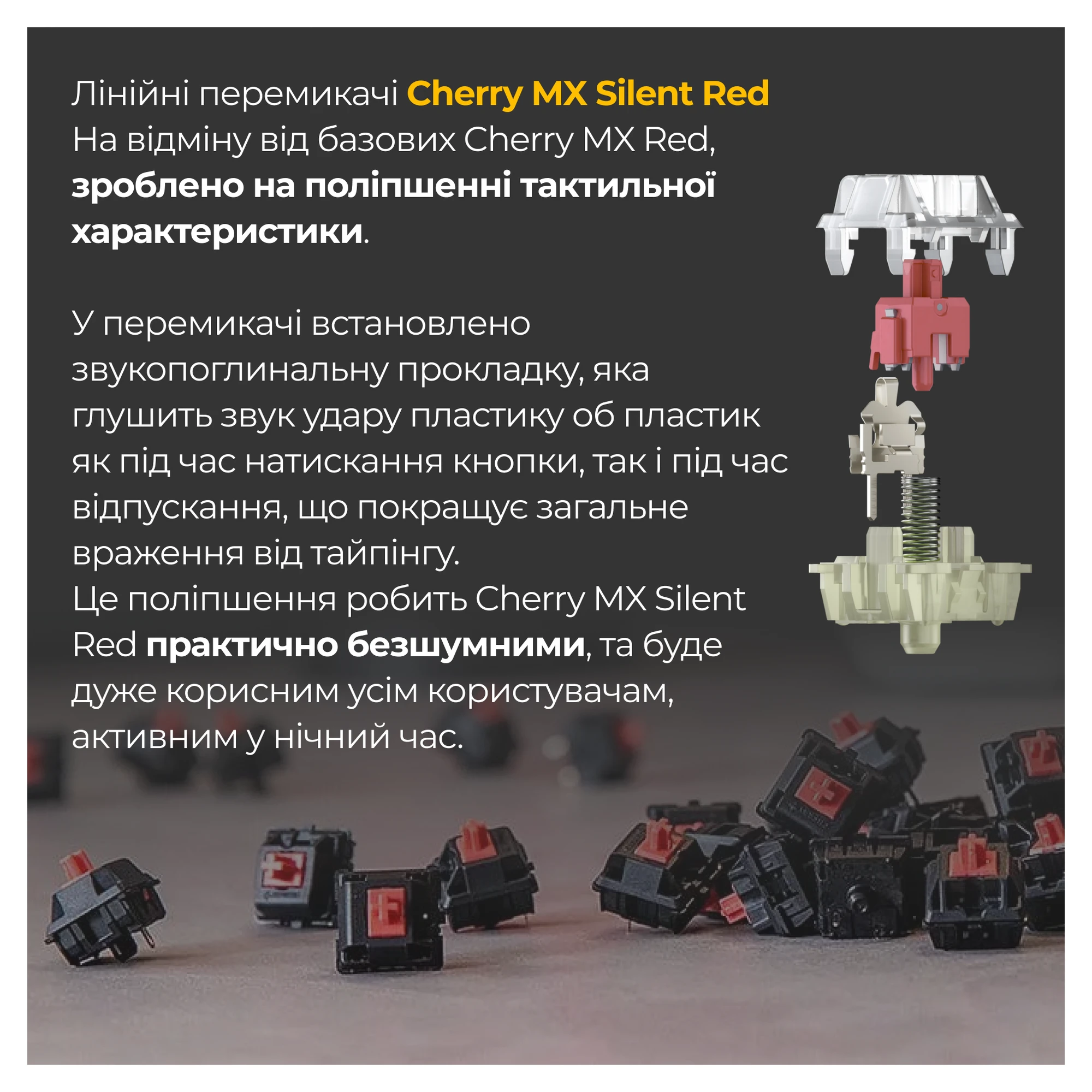 Купить Клавиатура Ducky One 3 Cherry MX Silent Red RGB White UA (DKON2108ST-SUAPXPWWWSC1) - фото 6