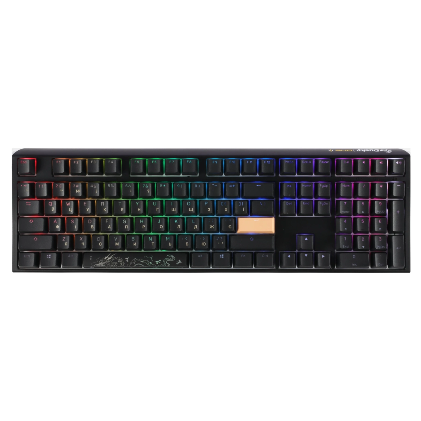 Купити Клавіатура Ducky One 3 Cherry MX Speed ​​Silver RGB Black UA (DKON2108ST-PUAPXCLAWSC1) - фото 1