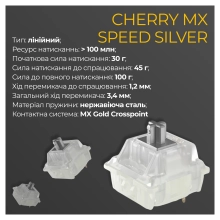Купити Клавіатура Ducky One 3 Cherry MX Speed ​​Silver RGB Black UA (DKON2108ST-PUAPXCLAWSC1) - фото 7