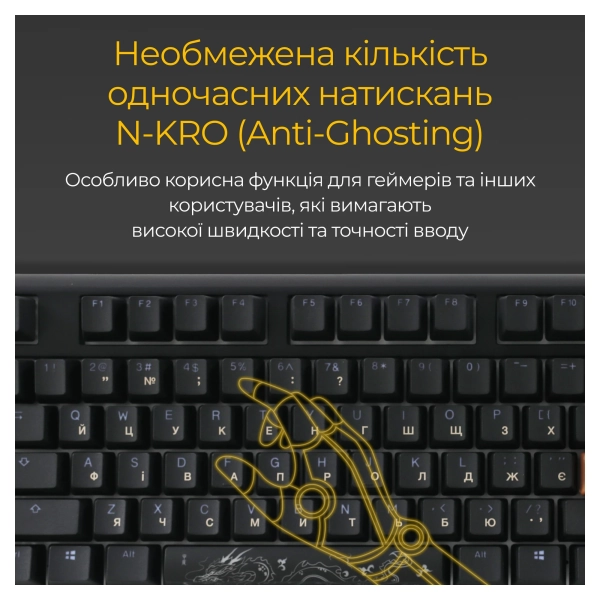 Купити Клавіатура Ducky One 3 Cherry MX Speed ​​Silver RGB Black UA (DKON2108ST-PUAPXCLAWSC1) - фото 8