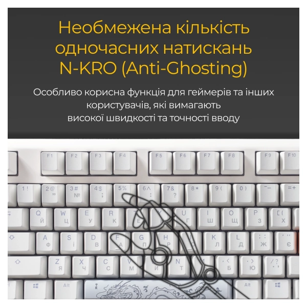 Купить Клавиатура Ducky One 3 Cherry MX Speed Silver RGB White UA (DKON2108ST-PUAPXPWWWSC1) - фото 8