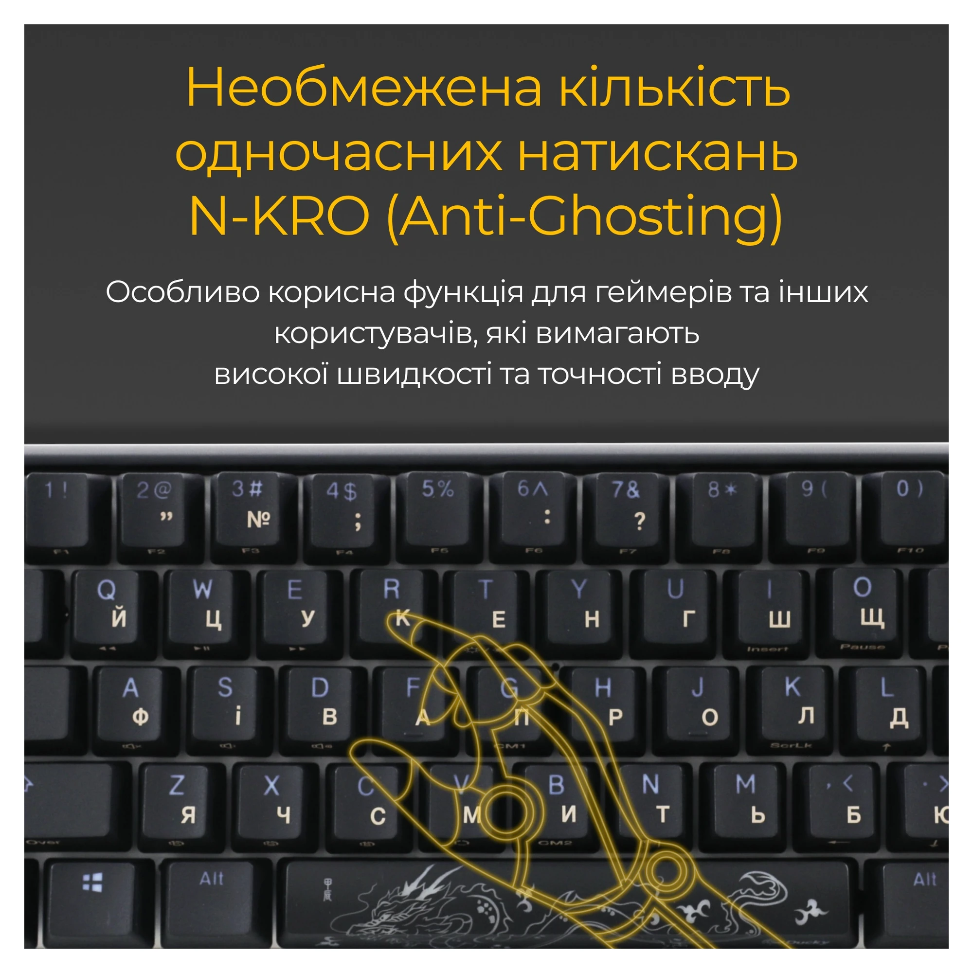 Купить Клавиатура Ducky One 3 Mini Cherry MX Silent Red RGB Black UA (DKON2161ST-SUAPXCLAWSC1) - фото 13