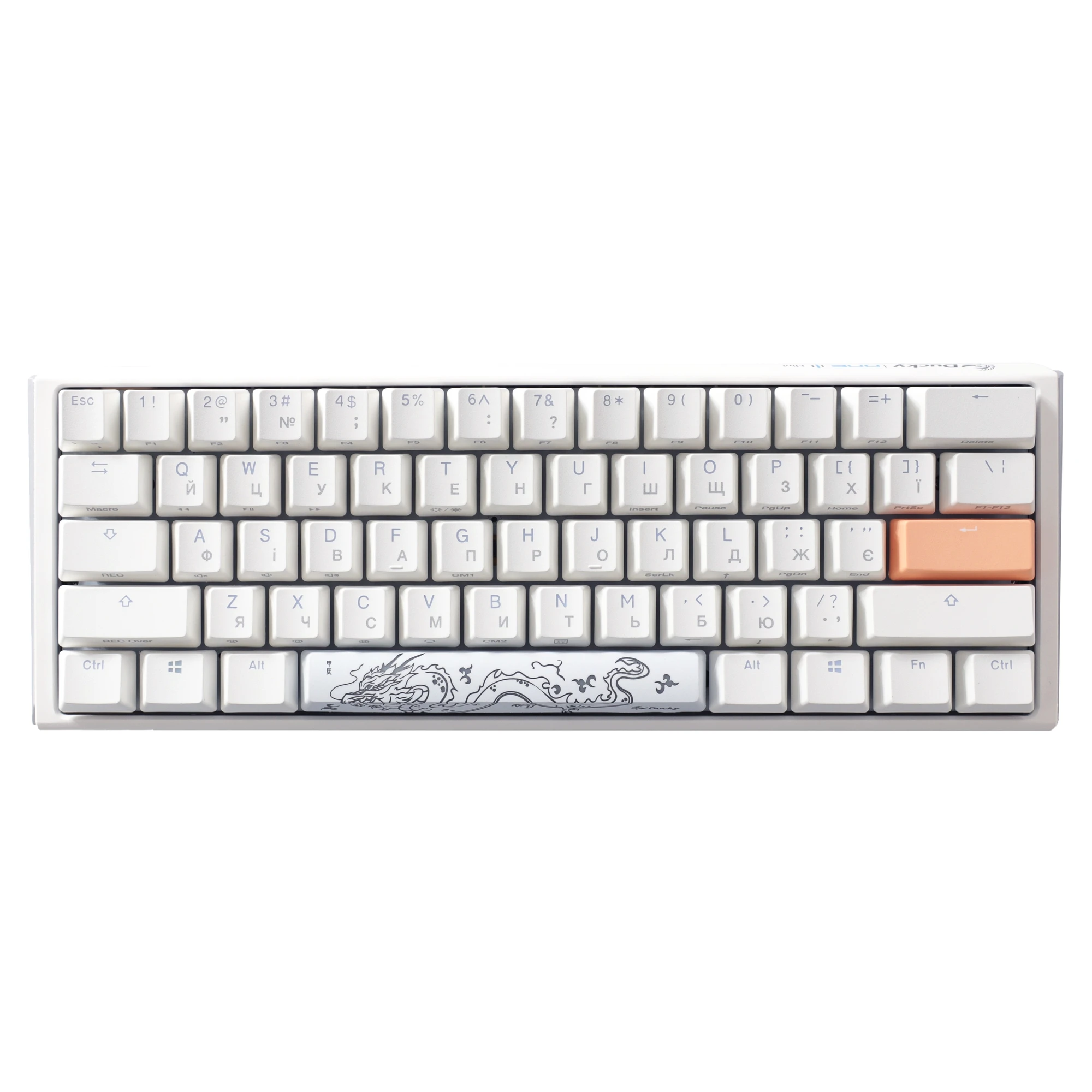 Купить Клавиатура Ducky One 3 Mini Cherry MX Silent Red RGB White UA (DKON2161ST-SUAPXPWWWSC1) - фото 2