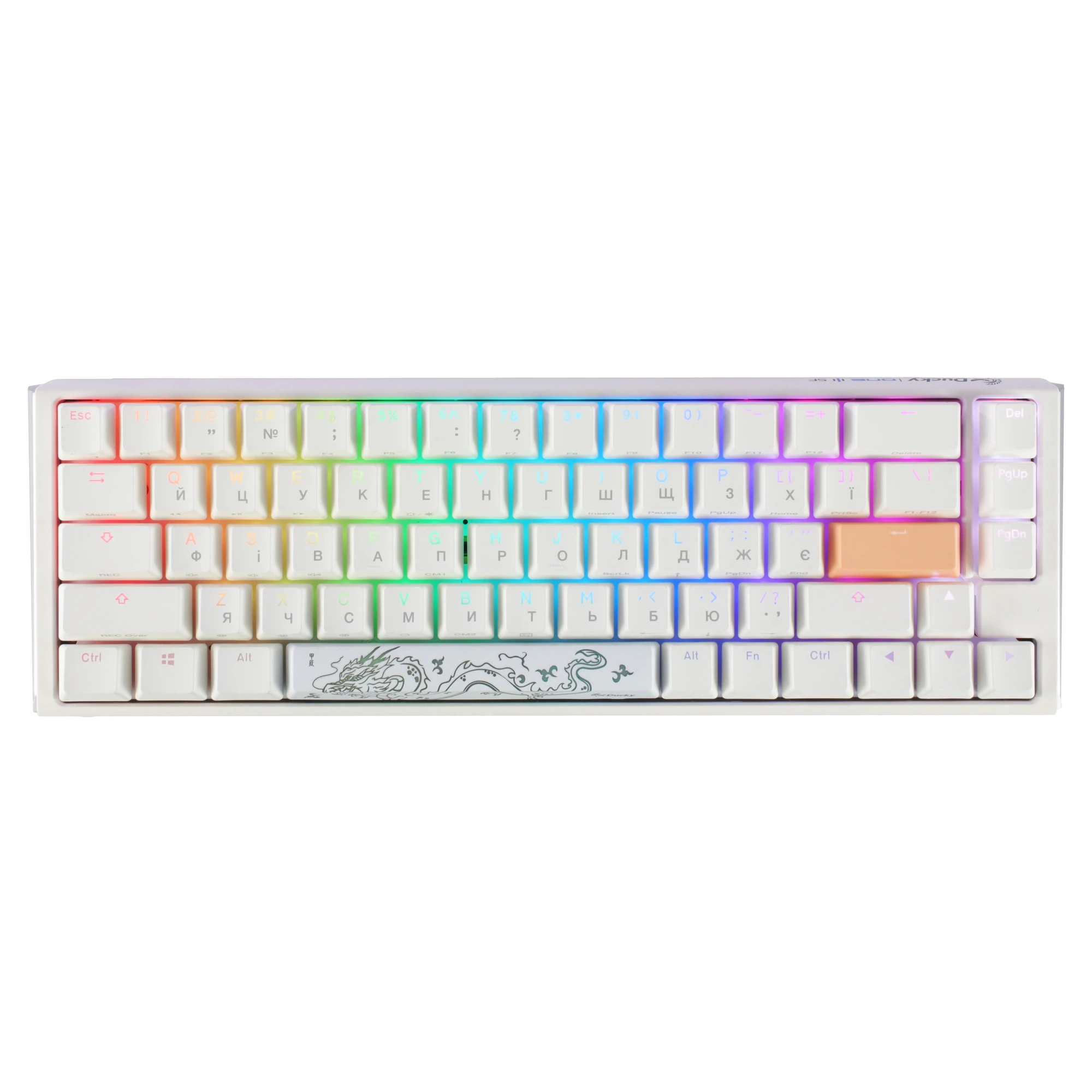 Купити Клавіатура Ducky One 3 SF Cherry MX Brown RGB White UA - фото 1