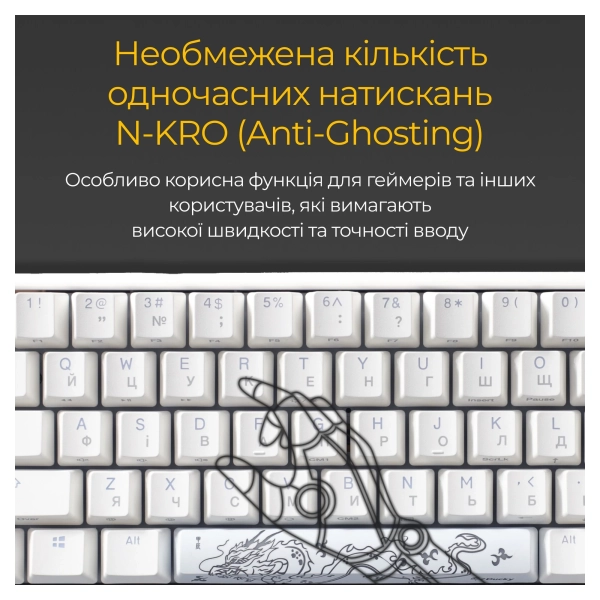 Купити Клавіатура Ducky One 3 SF Cherry MX Brown RGB White UA - фото 9