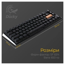 Купить Клавиатура Ducky One 3 SF Cherry MX Red RGB Black UA (DKON2167ST-RUAPXCLAWSC1) - фото 4
