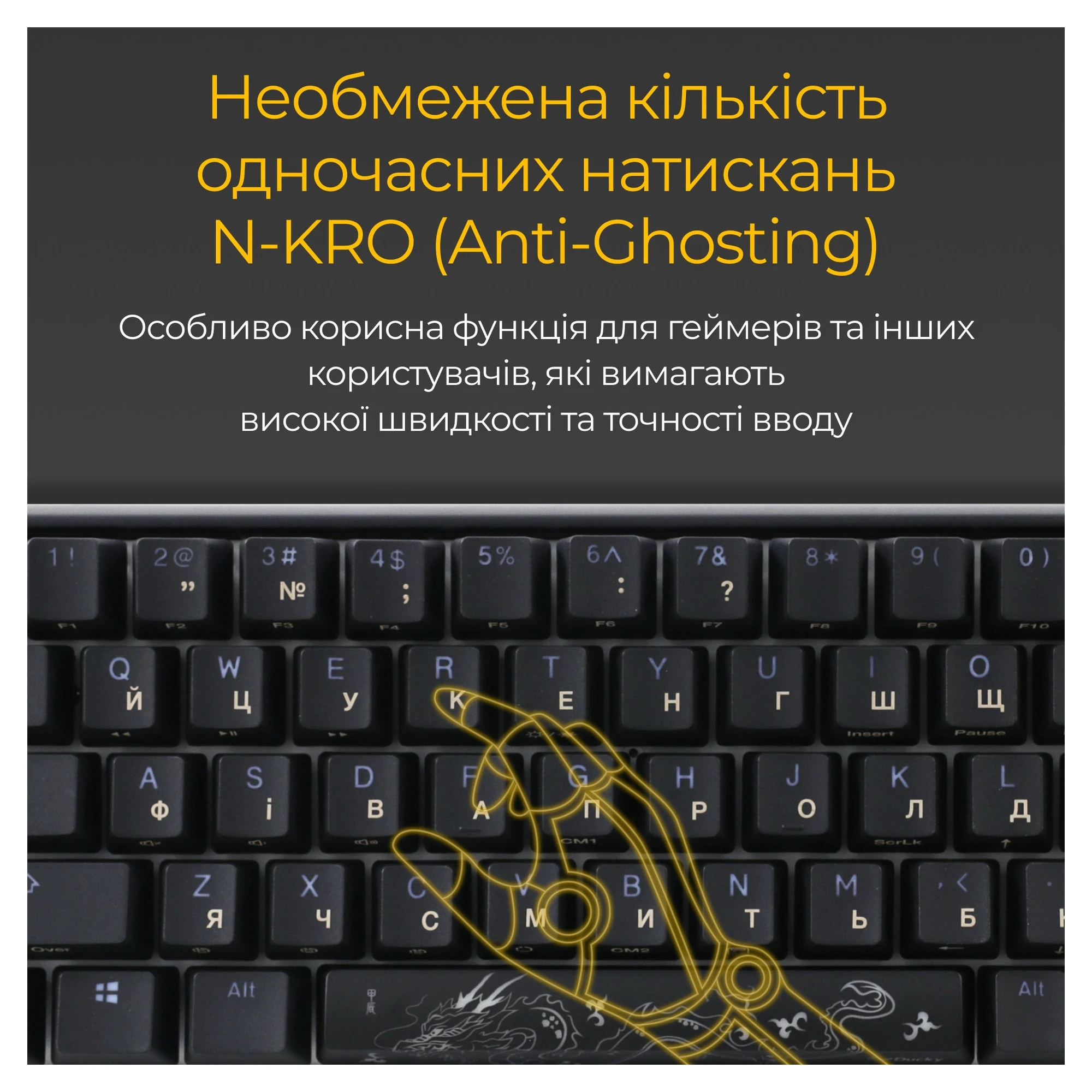 Купить Клавиатура Ducky One 3 SF Cherry MX Red RGB Black UA (DKON2167ST-RUAPXCLAWSC1) - фото 11