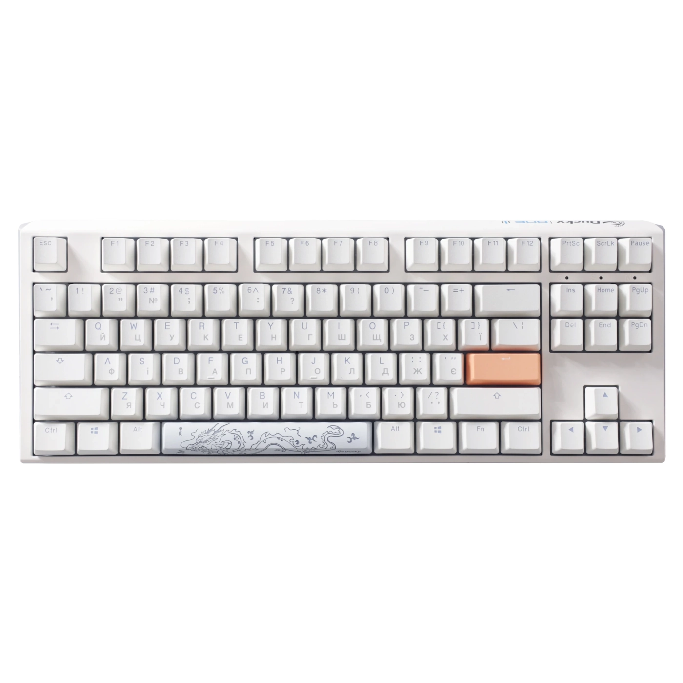 Купить Клавиатура Ducky One 3 TKL Cherry MX Red RGB White UA (DKON2187ST-RUAPXPWWWSC1) - фото 2