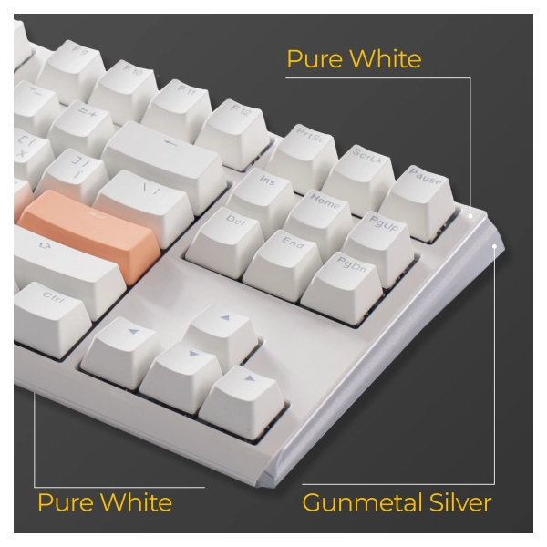 Купить Клавиатура Ducky One 3 TKL Cherry MX Silent Red RGB White UA (DKON2187ST-SUAPXPWWWSC1) - фото 10