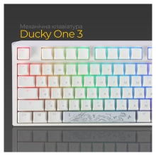 Купить Клавиатура Ducky One 3 TKL Cherry MX Silent Red RGB White UA (DKON2187ST-SUAPXPWWWSC1) - фото 13