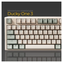Купить Клавиатура Ducky One 3 TKL Cherry MX Speed Silver Matcha Cream UA (DKON2187-PUAPXМAEGGC1) - фото 12