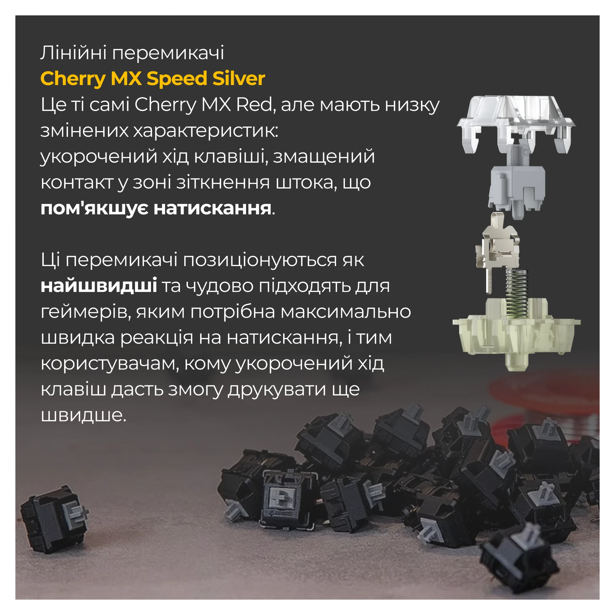 Купить Клавиатура Ducky One 3 TKL Cherry MX Speed Silver RGB Black UA (DKON2187ST-PUAPXCLAWSC1) - фото 6