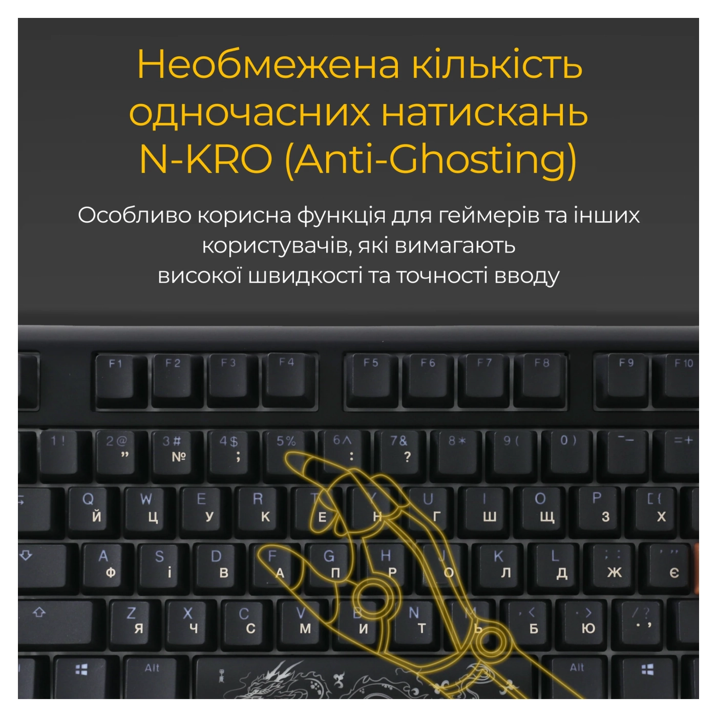 Купить Клавиатура Ducky One 3 TKL Cherry MX Speed Silver RGB Black UA (DKON2187ST-PUAPXCLAWSC1) - фото 8