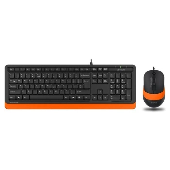 Купить Комплект Клавиатура и мышь A4Tech F1010 USB Orange - фото 1