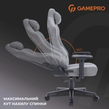 Купити Крісло для геймерів GamePro FGC750DG Fabric Dark Gray - фото 13