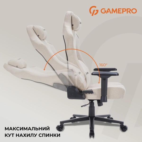 Купити Крісло для геймерів GamePro FGC750G Fabric Beige - фото 12