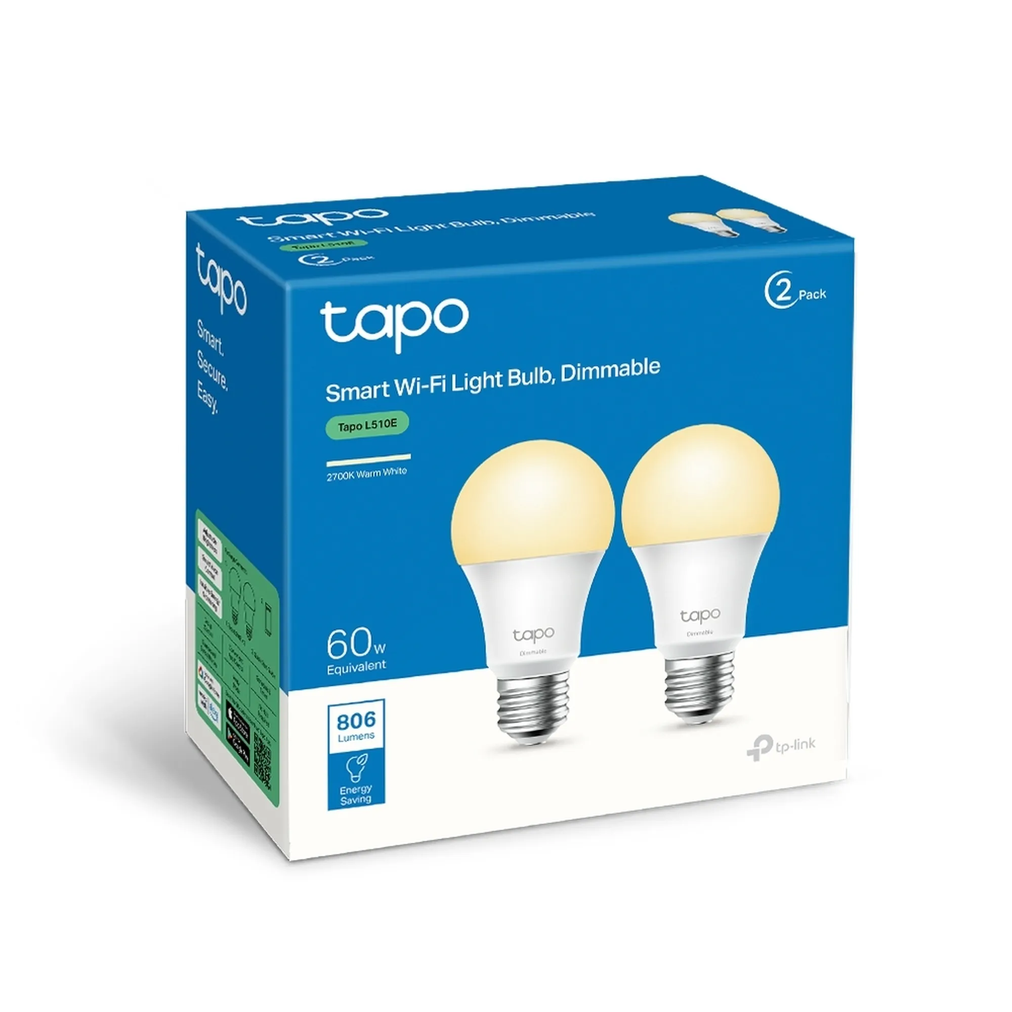 Купить Умная лампа TP-Link Tapo L510E 2-pack - фото 8