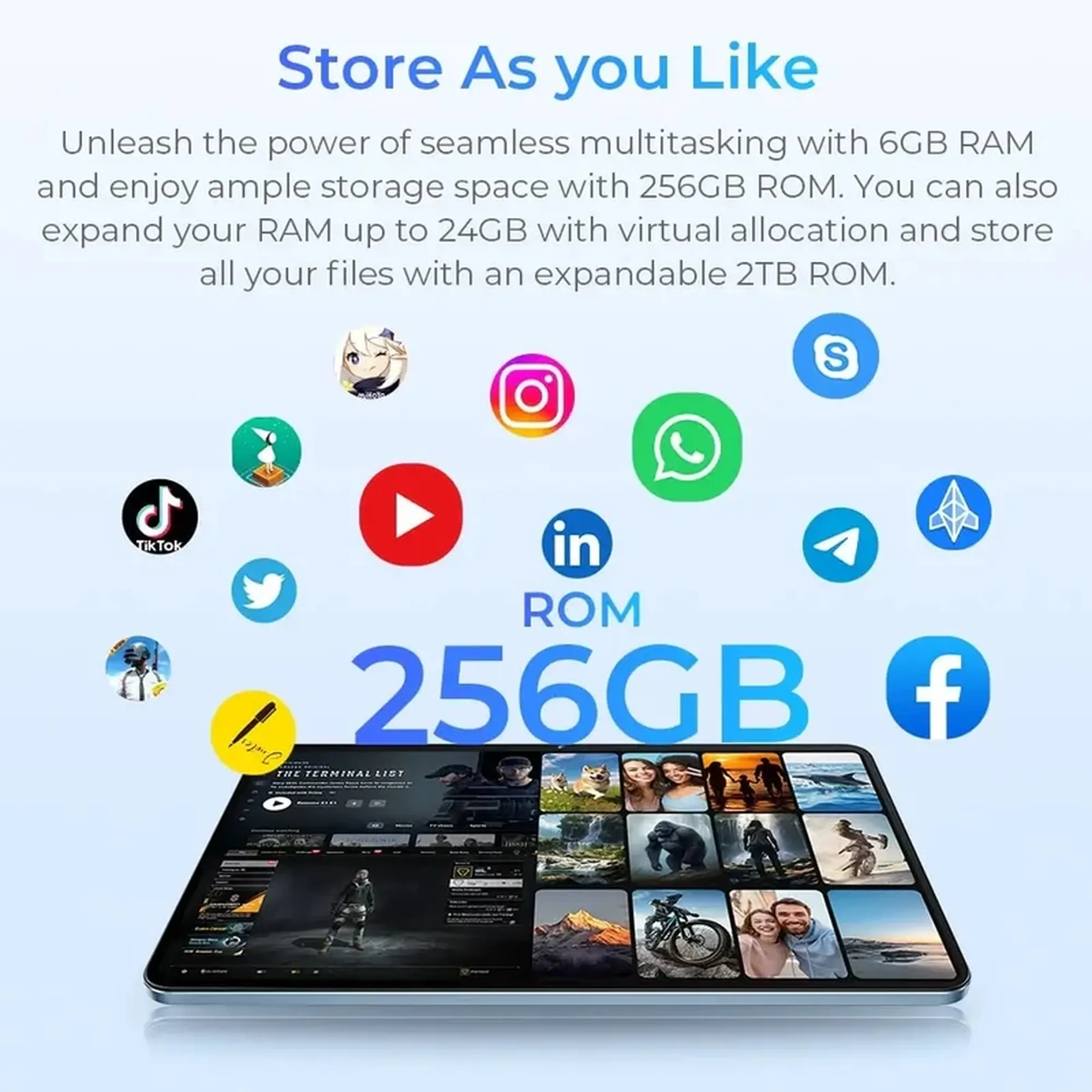 Купити Планшет Oukitel OT5S 6/256GB Grey (6931940754682) - фото 4