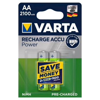 Купити Акумулятор VARTA NI-MH Power AA 2100 мАг 2 шт. (56706101402) - фото 1