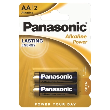 Купить Батарейка Panasonic ALKALINE POWER AA 2 шт. (LR6REB/2BP) - фото 1