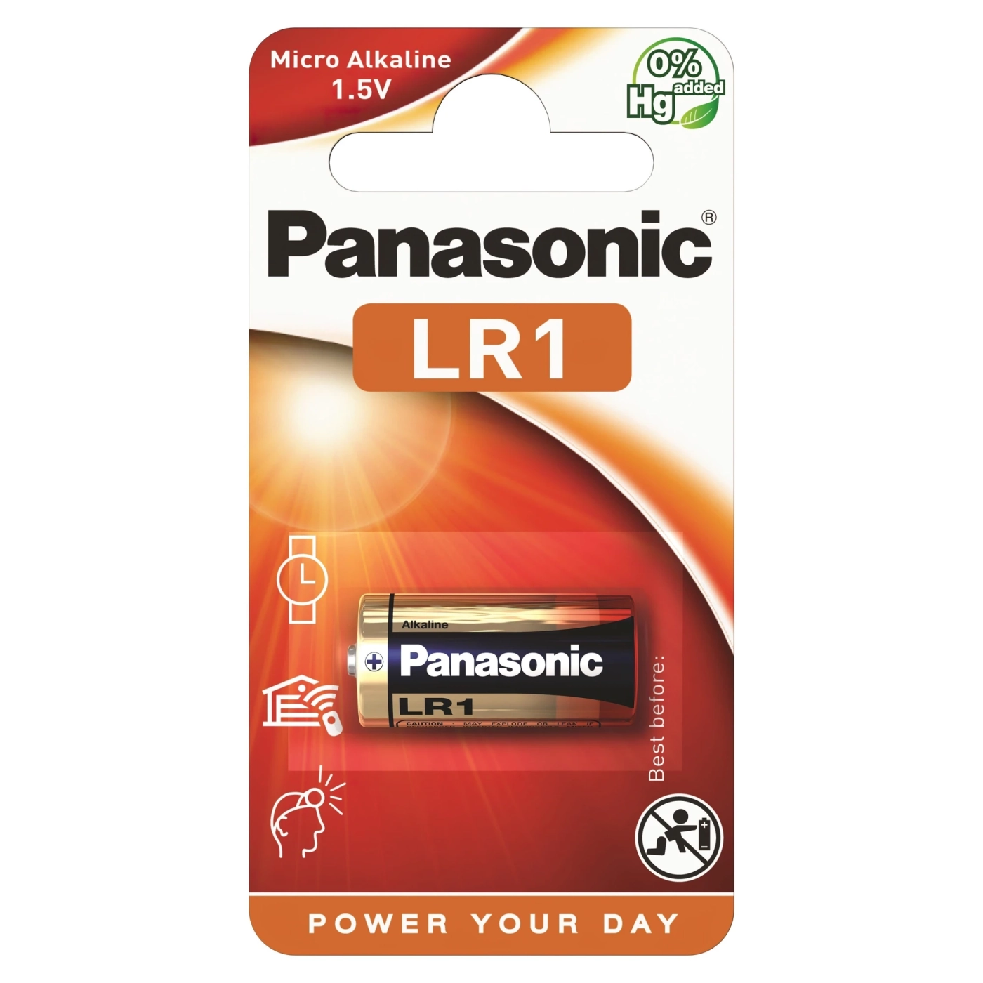 Купить Батарейка Panasonic ALKALINE LR1(910А MN9100) 1 шт. (LR1L/1BE) - фото 1