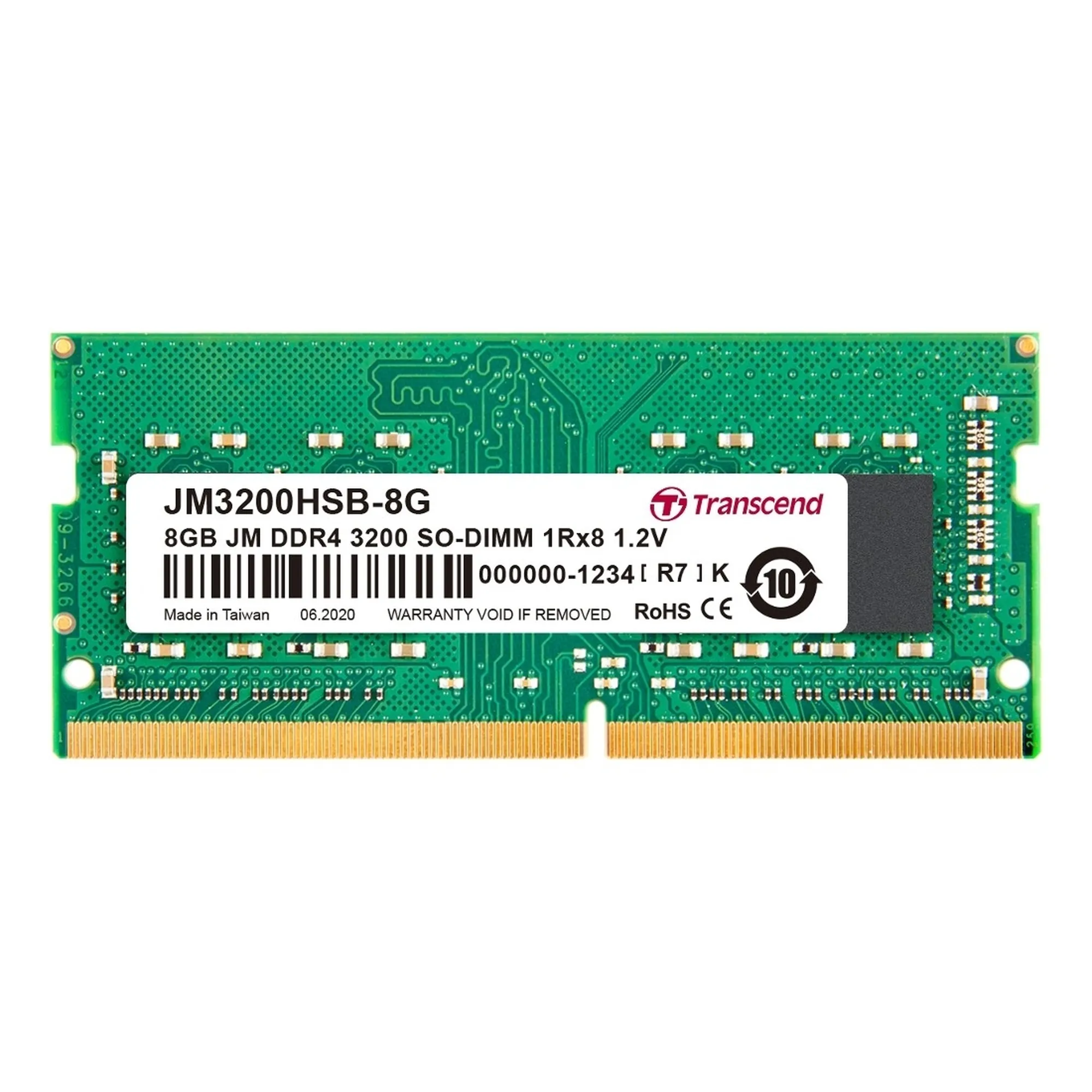 Купить Модуль памяти Transcend JetRam DDR4-3200 8GB SODIMM (JM3200HSB-8G_bulk) - фото 1
