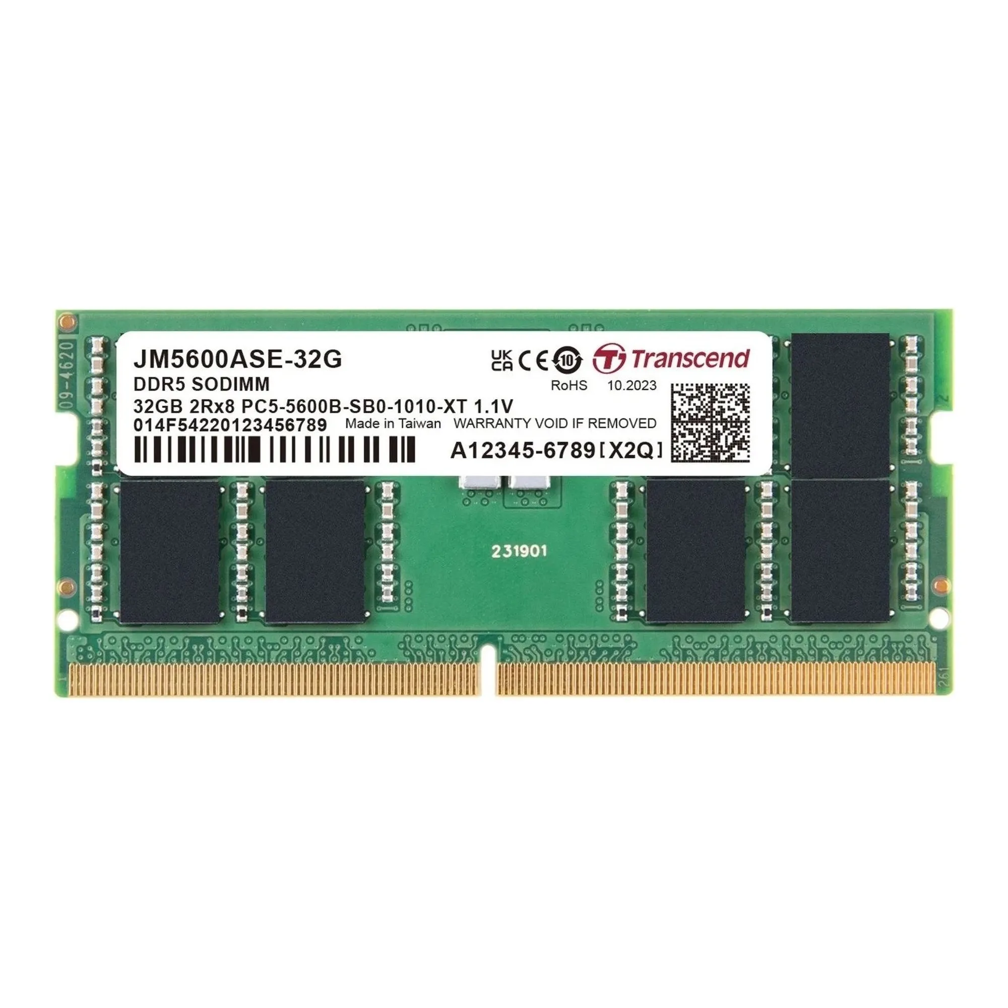 Купити Модуль пам'яті Transcend JetRam DDR5-5600 32GB SODIMM (JM5600ASE-32G) - фото 1