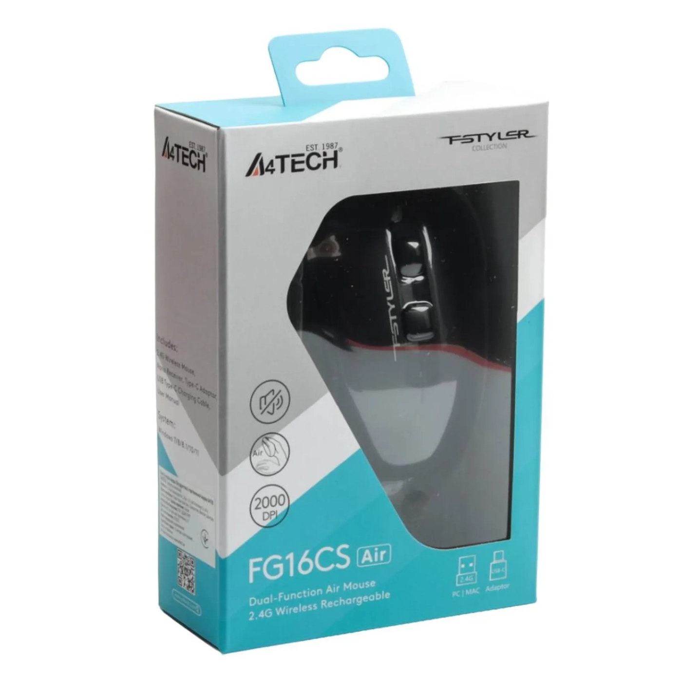 Купить Мышь A4Tech FG16CS Air2 (Black) - фото 9