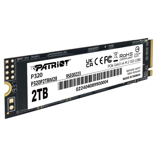 Купить SSD диск Patriot P320 M.2 2TB PCIe 3.0 x4 NVMe TLC (P320P2TBM28) - фото 2