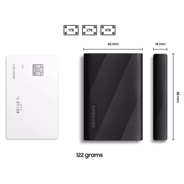Купити Зовнішній SSD диск Samsung T9 Black 1TB 2.5" USB (MU-PG1T0B/EU) - фото 5