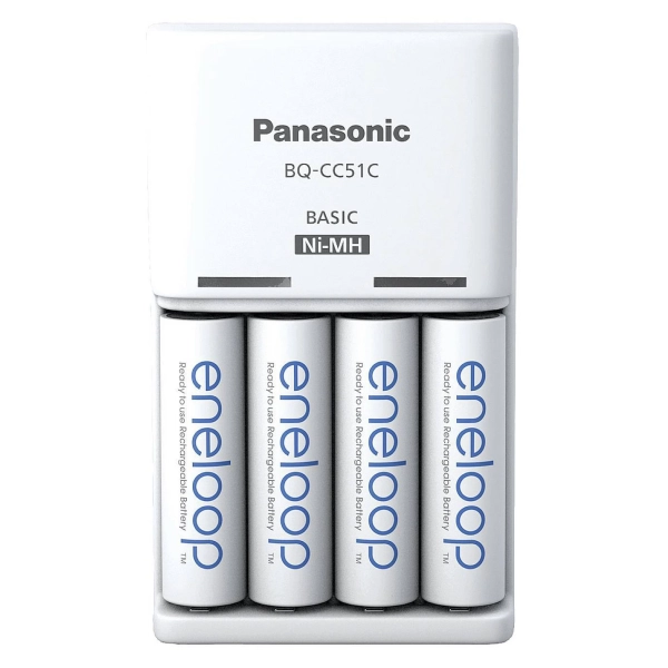 Купить Зарядное устройство Basic Charger+ Аккумулятор Eneloop NI-MH AA 2000 мАч 4 шт. (K-KJ51MCD40E) - фото 2