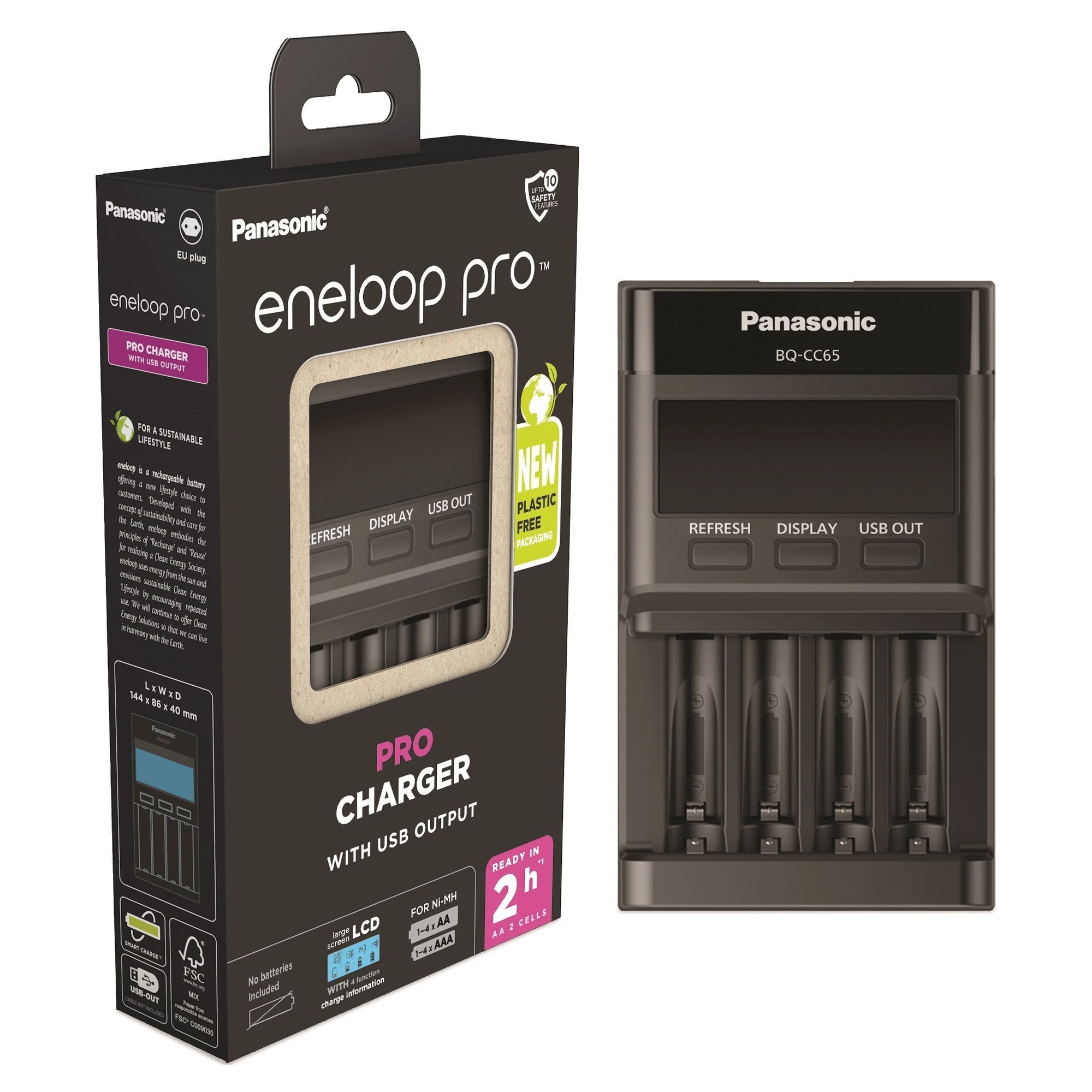 Купити Зарядний пристрій Panasonic Flagship Charger АА/ААА (BQ-CC65E) - фото 1