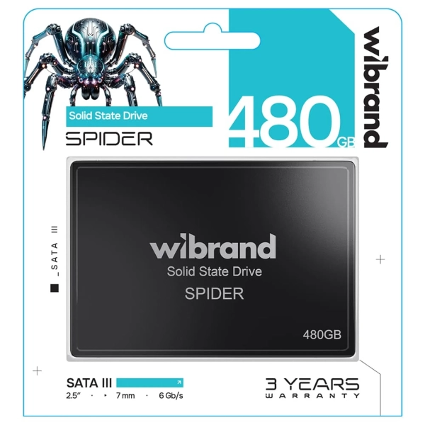 Купити SSD диск Wibrand Spider 480GB 2.5" (WI2.5SSD/SP480GB) - фото 2