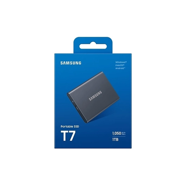 Купить SSD диск Samsung Portable T7 1TB USB-C (MU-PC1T0T/WW) Titan Grey - фото 9
