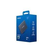 Купить SSD диск Samsung Portable T7 1TB USB-C (MU-PC1T0T/WW) Titan Grey - фото 12