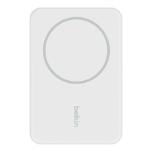 Купить Павербанк УМБ Belkin BoostCharge Magnetic Wireless Power Bank 5K + Stand (BPD004BTWT) White - фото 2