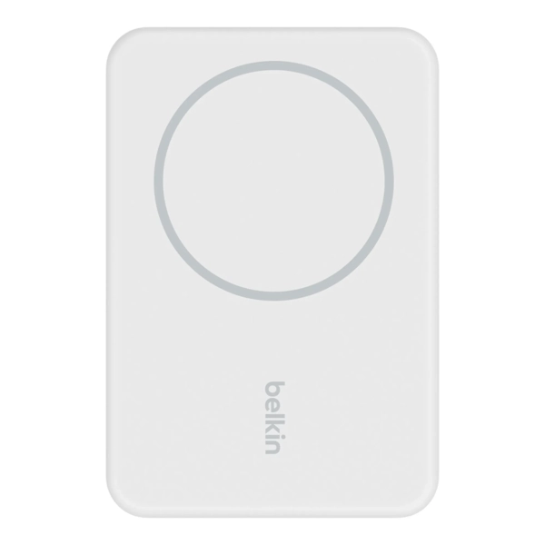 Купить Павербанк УМБ Belkin BoostCharge Magnetic Wireless Power Bank 5K + Stand (BPD004BTWT) White - фото 2