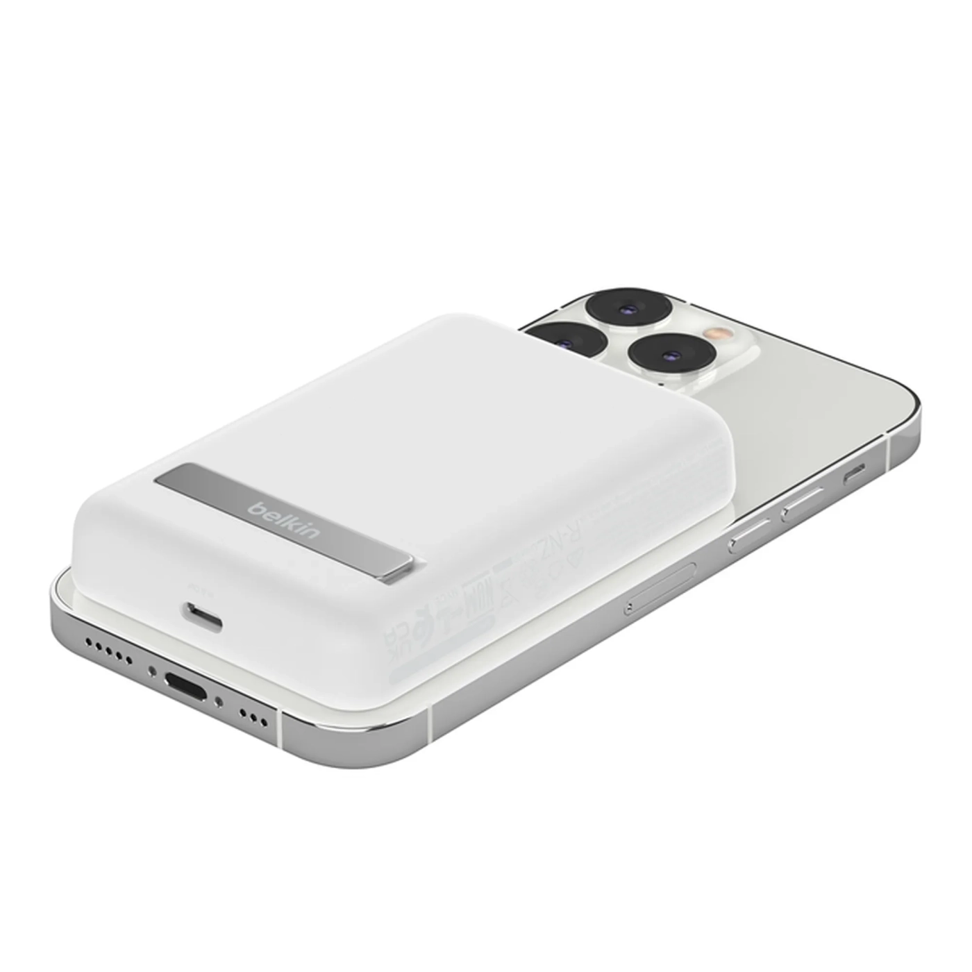 Купить Павербанк УМБ Belkin BoostCharge Magnetic Wireless Power Bank 5K + Stand (BPD004BTWT) White - фото 4