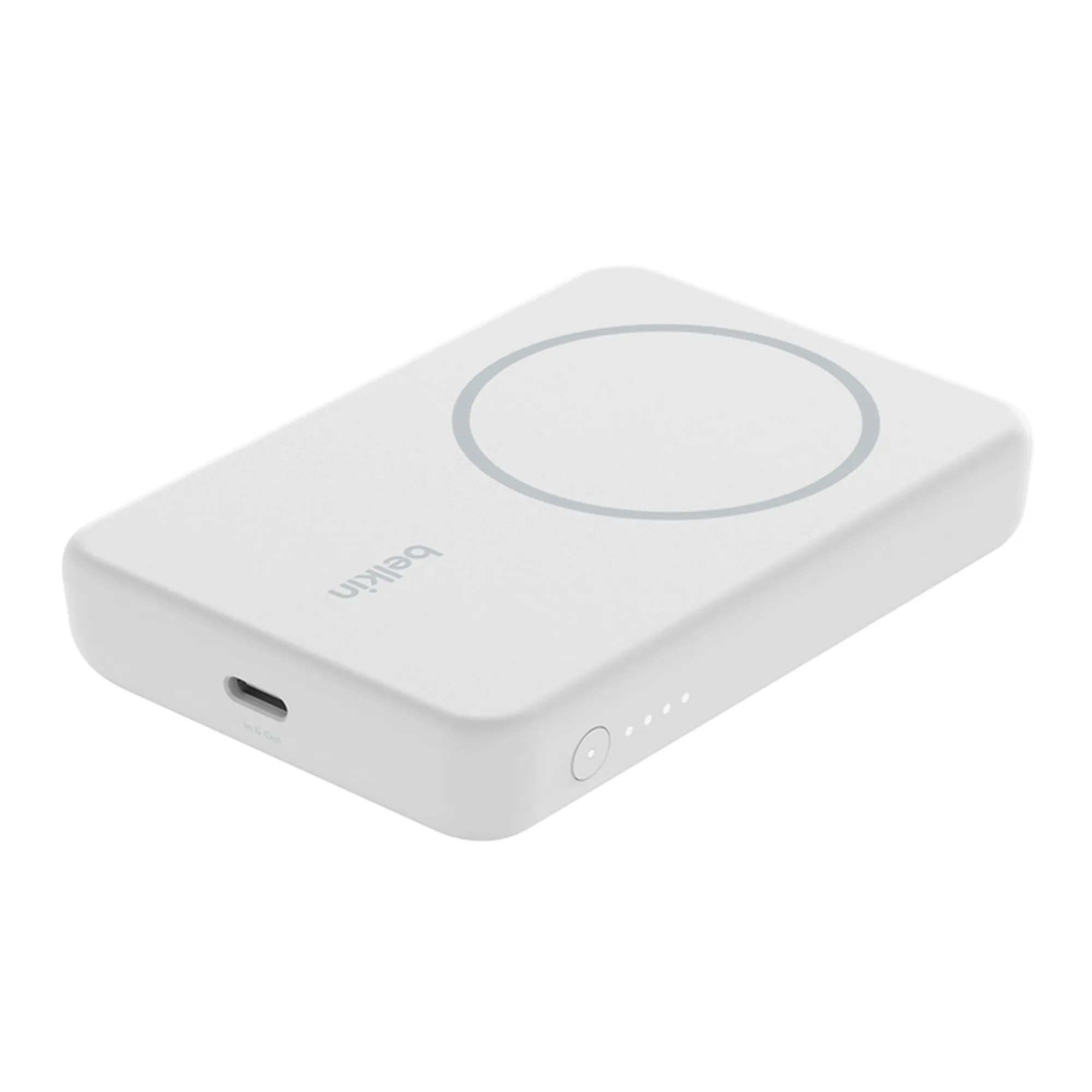 Купить Павербанк УМБ Belkin BoostCharge Magnetic Wireless Power Bank 5K + Stand (BPD004BTWT) White - фото 7